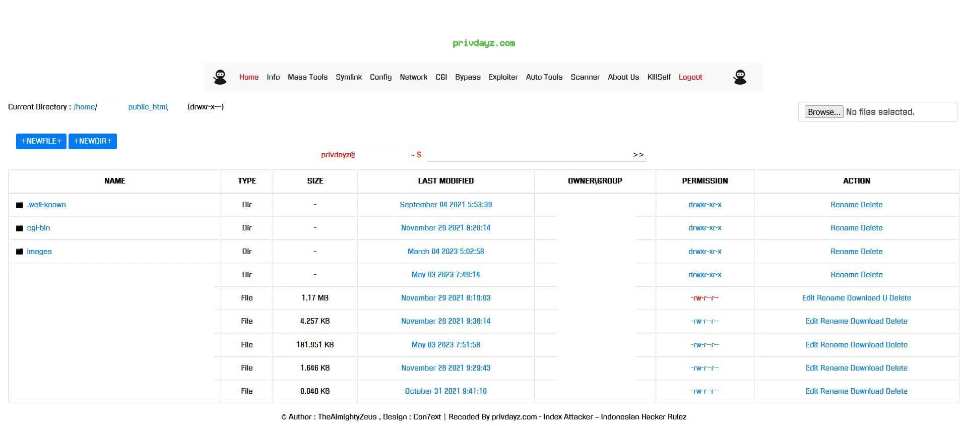 index attacker symlink bypass 404 shell — PHP Shell preview for security testing. Version v1.0, file size 55.